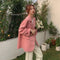 Img 1 - Pink Casual Trendy Blazer Women Drape Summer Thin Elegant Petite chicSuit