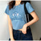 Img 3 - Short Sleeve T-Shirt Women Summer Korean Popular Embroidery Student Slim Look Tops