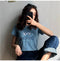 IMG 105 of Short Sleeve T-Shirt Women Summer Korean Popular Embroidery Student Slim Look Tops T-Shirt