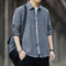 Img 3 - Chequered Long Sleeved Shirt Men Korean Slim Look Trendy Loose Hong Kong Handsome All-Matching Tops Men Shirt