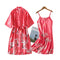 Img 2 - Pajamas Ice Silk Long Swan Strap Cardigan Women Dress