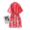 Img 4 - Pajamas Ice Silk Long Swan Strap Cardigan Women Dress