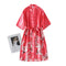 Pajamas Ice Silk Long Swan Strap Cardigan Women Dress