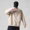 Sweatshirt Round-Neck Long Sleeved Sporty Solid Colored Trendy Loose Student Outerwear