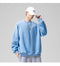 IMG 139 of Sweatshirt Round-Neck Long Sleeved Sporty Solid Colored Trendy Loose Student Outerwear