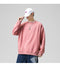 IMG 135 of Sweatshirt Round-Neck Long Sleeved Sporty Solid Colored Trendy Loose Student Outerwear