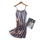 Img 17 - Pajamas Ice Silk Long Swan Strap Cardigan Women Dress