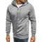 Sporty Fitness Jacquard Sweatshirt Cardigan Hooded Outerwear