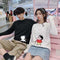 Img 4 - Japanese Adorable Crayon Shin Loose Round-Neck Casual Thin Sweatshirt Couple Tops