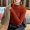 Img 7 - Half-Height Collar Women Slimming Western Fitted Knitted Long Sleeved Black Sweater
