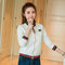 Img 2 - Women Short Baseball Jersey Sweatshirt Stand Collar Jacket