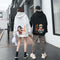 Img 1 - Couple Sweatshirt Hooded Loose Tops