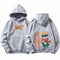 Couple Sweatshirt Hooded Loose Tops Outerwear