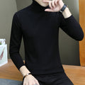 Img 11 - High Collar Men Korean Solid Colored Casual Slimming Sweater