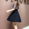 Img 1 - Skirt Plus Size High Waist Anti-Exposed Flare Pleated Skirt