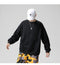 IMG 119 of Sweatshirt Round-Neck Long Sleeved Sporty Solid Colored Trendy Loose Student Outerwear