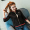 Img 4 - Women Short Baseball Jersey Sweatshirt Stand Collar Jacket