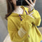 Loose College Sweatshirt Women Hoodies Tops All-Matching Student Korean Outerwear