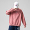 Sweatshirt Round-Neck Long Sleeved Sporty Solid Colored Trendy Loose Student Outerwear