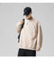 IMG 144 of Sweatshirt Round-Neck Long Sleeved Sporty Solid Colored Trendy Loose Student Outerwear