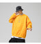 IMG 132 of Sweatshirt Round-Neck Long Sleeved Sporty Solid Colored Trendy Loose Student Outerwear