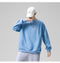 IMG 140 of Sweatshirt Round-Neck Long Sleeved Sporty Solid Colored Trendy Loose Student Outerwear