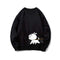 Japanese Adorable Crayon Shin Loose Round-Neck Casual Thin Sweatshirt Couple Tops Outerwear
