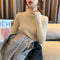 Img 11 - Half-Height Collar Women Slimming Western Fitted Knitted Long Sleeved Black Sweater