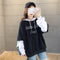 Img 1 - Thick Sweatshirt Women Casual Trendy Korean Embroidery Alphabets Hooded Tops