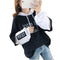 Img 5 - Thick Sweatshirt Women Casual Trendy Korean Embroidery Alphabets Hooded Tops