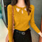 Img 8 - Korean Personality Cross See Through  Halter Round-Neck Knitted Slimming Women Sweater