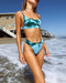 Img 1 - Popular Women Two Piece Swimsuit Sexy Dye Gradient Flattering Bikini