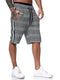 IMG 119 of Men Casual Sporty Chequered Striped Trendy Slim Look Shorts Beach Pants Shorts