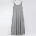Img 1 - Europe Slip Cami Dress Flare Loose Sweet Look Casual Floor Length Dress