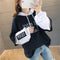 Thick Sweatshirt Women Casual Trendy Korean Embroidery Alphabets Hooded Tops Outerwear