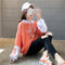 IMG 113 of Thick Sweatshirt Women Casual Trendy Korean Embroidery Alphabets Hooded Tops Outerwear
