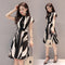 Img 6 - Short Sleeve Striped Summer Women Slimming Elegant Flare A-Line Dress
