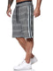 IMG 122 of Men Casual Sporty Chequered Striped Trendy Slim Look Shorts Beach Pants Shorts