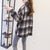 Img 5 - All-Matching Chequered Blouse Loose Brushed Cotton Plus Size Women Wool Coat