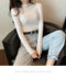 Img 4 - Solid Colored Half-Height Collar Long Sleeved Sweater Women Tops Candy Colors Slimming Sweater
