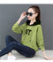 IMG 119 of Hooded Sweatshirt Women Cotton ins Korean Loose Western Student Outerwear