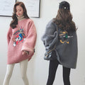 Img 1 - Popular insSweatshirt Women Korean Thick Loose Mid-Length Lazy Tops