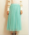 Img 6 - Korean Flare Mesh Flare Skirt Summer Pleated Slim Look Skirt