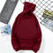 Hooded Sweatshirt INS Thick All-Matching Solid Colored Korean Loose Long Sleeved Tops Women Student Outerwear