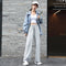 Img 1 - GraySport Pants Women Loose Jogger Slim-Look All-Matching Wide Leg Casual Inner