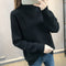 Img 3 - Korean Student Sweater Women Loose Half-Height Collar Solid Colored Undershirt