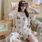 Pajamas Women Summer Loose Plus Size Sweet Look Adorable Student Short Sleeve Shorts Outdoor Korean Loungewear Sets Sleepwear