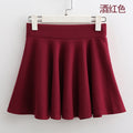 Img 1 - Korean High Waist Mid-Length Short Tutu Sun Pleated Skirt
