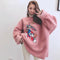 Popular INS Sweatshirt Women Korean Thick Loose Mid-Length Lazy Tops Outerwear