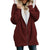 Popular Europe Women Hooded Zipper Cardigan Sweatshirt Outerwear